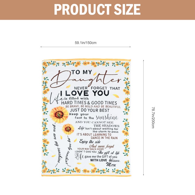 Delicate Letter Blanket Heavy Throw Blanket General Users Chic Design 200x150cm 1Set - Image 2