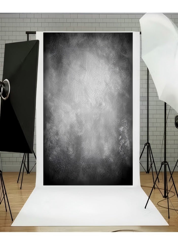 DUNISO Photography Background Cloth，Background Cloth for Portrait Photography，Studio Photography Photo Cloth，Light Absorbing Cloth，Dark Black  - Image 1