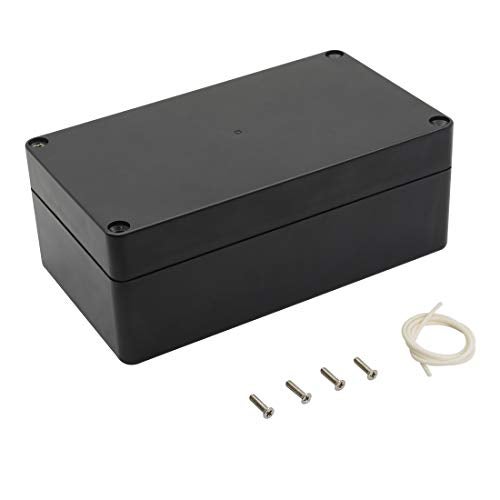 LeMotech Project Box ABS Plastic Junction Box IP65 Waterproof Electrical Boxes Universal Enclosure Black 6.2X 3.5X 2.4 inch (158x90x60mm)（Pack of 1） - Image 1