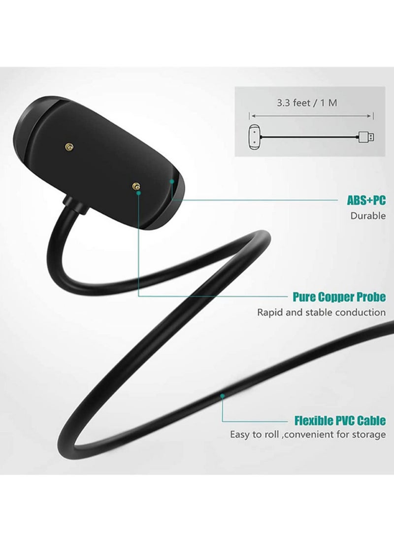 Generic - Magnetic Charging Cable for Amazfit GTR2 GTS2 GTR 2e GTS 2e GTS2 mini T-Rex Pro A201 Pop Pro Pop Bip U Zepp E Smart Watch with Safety Protection Over Current Over Charging Prevention 1m - Image 1