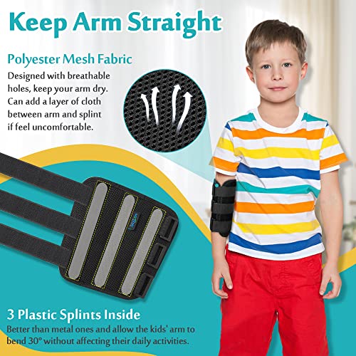 Mybow Elbow Splint for Cubital Tunnel Syndrome, Ulnar Nerve Brace, Pediatric Arm Immobilizer, Child Elbow Support for Tendonitis, Radial Nerve Brace, Kids Arm Stabilizer for Sleeping (Small) - Image 2