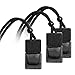 Fenteer 3 Pcs Hanging Car Air Freshener Empty Car Diffuser Bottles Car Diffusers for Essential Oils Car Air Freshener Ornament for Auto Interior Home Office Decoration Black - Image 2