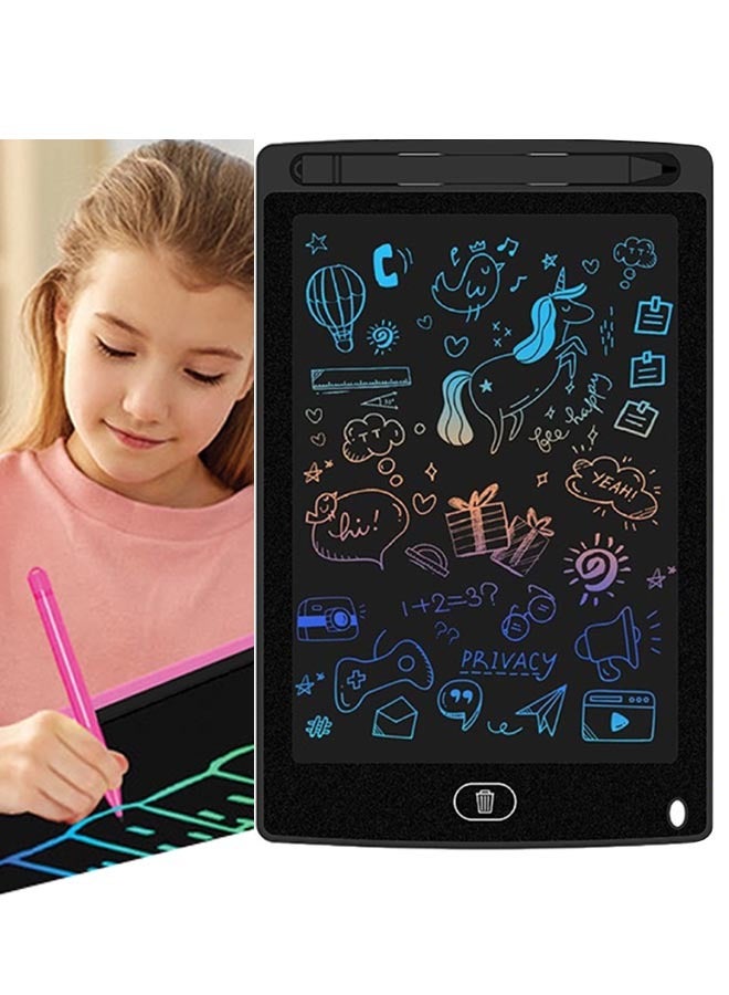 Baby Doodle Drawing Board With Professional Pen, Portable Children's LCD Writing Tablet, Children's Educational Toy, Reusable,For Drawing, Writing, Calculation, Memo Recording，Doodle/ 8.5-Inch  - Image 1