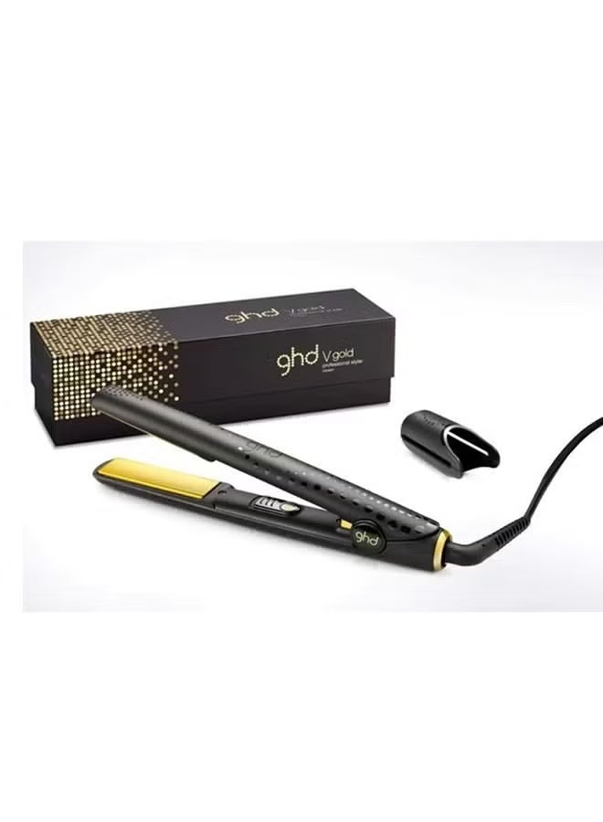 مكواة فرد الشعر في جولد كلاسيك كلاسيك أسود