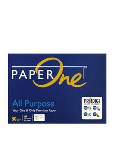 PaperOne All Purpose Premium Copy Paper, 80 GSM, A4 Size, 500 sheets (Pack of 2)  ream  - Image 2