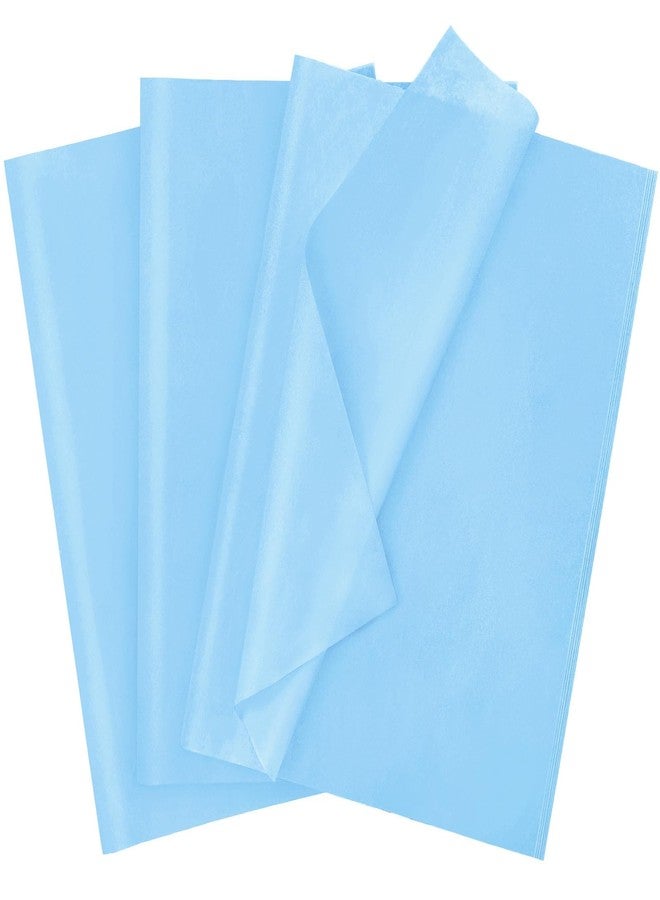 Laidans 120 Sheets 20"X14" Baby Blue Tissue Paper for Gift Bags Wrapping, Art Tissue Paper Bulk for Weddings Birthday Party Crafts Decoration - Image 1