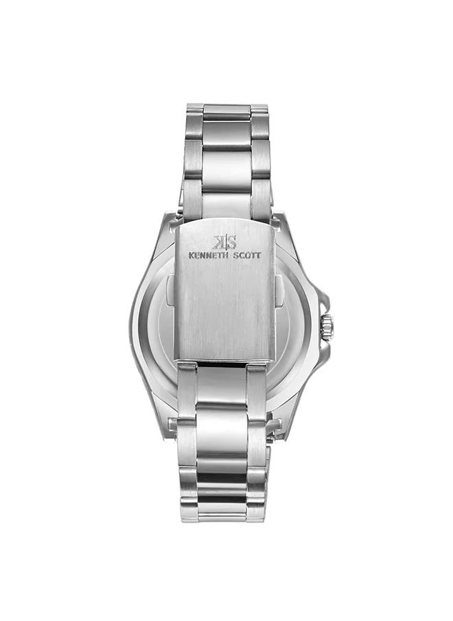KENNETH SCOTT Kenneth Scott Men's White Dial Analog Watch - K23027-SBSWL