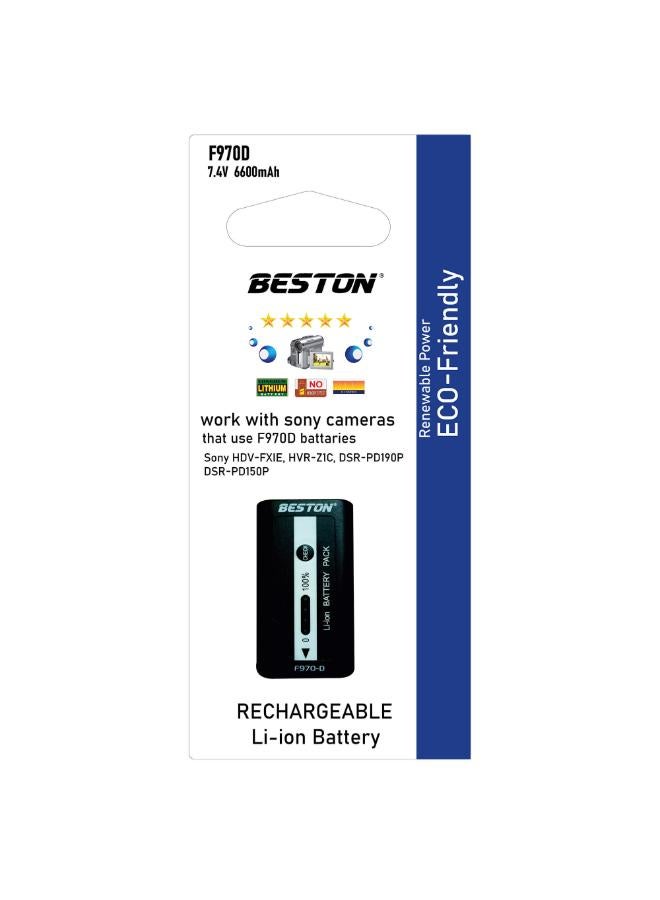 بيستون بطارية ليثيوم أيون عالية السعة 6600 مللي أمبير في الساعة