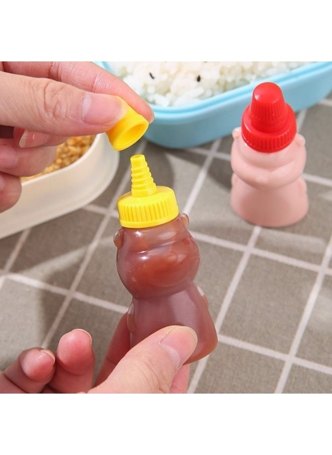 10pcs Mini Bear Shaped Sauce Dispenser 25ml