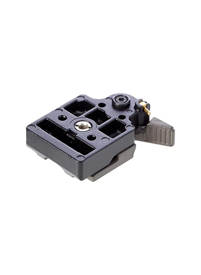 Manfrotto 323 Quick Change Rectangular Plate Adaptor, For Monopod, Compatible With Dslr, Compact System Camera, Mirrorless, Spotting Scope, Aluminium  - Image 3