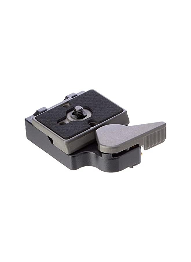 Manfrotto 323 Quick Change Rectangular Plate Adaptor, For Monopod, Compatible With Dslr, Compact System Camera, Mirrorless, Spotting Scope, Aluminium  - Image 2
