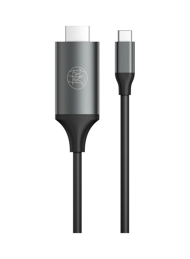 NIBEMINENT Type-C To High Definition Multimedia-Interface Cable Black - Image 5