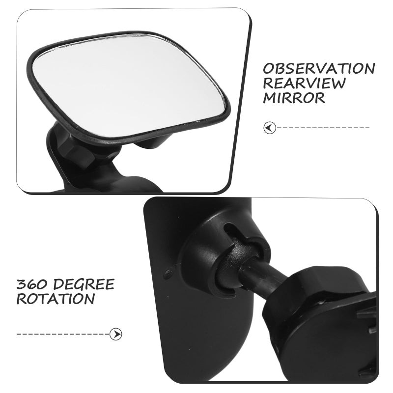 Universal Clip On Car Rear Facing Mirror Wide Angle Adjustable Safety Interior Accessory - Image 4