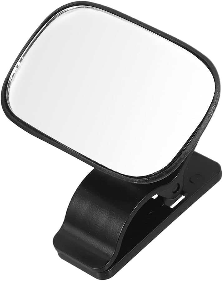 Universal Clip On Car Rear Facing Mirror Wide Angle Adjustable Safety Interior Accessory - Image 1