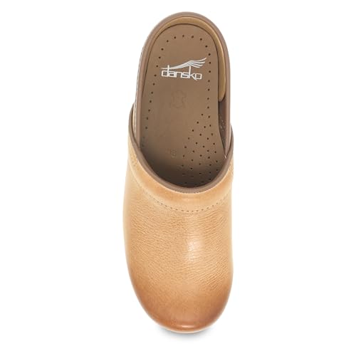 Dansko Women’s Professional Slip-On Clogs –Rocker Sole and Arch Support for Comfort-Ideal for Nursing, Food Service, Healthcare Honey Distressed 8.5-9 M US - Image 2