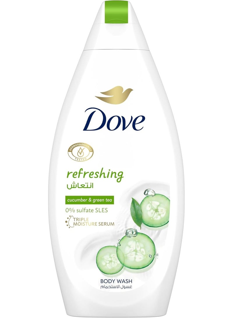 دوف شاور جيل جو فريش بمزيج الخيار والشاي الأخضر 500 مل - Image 1