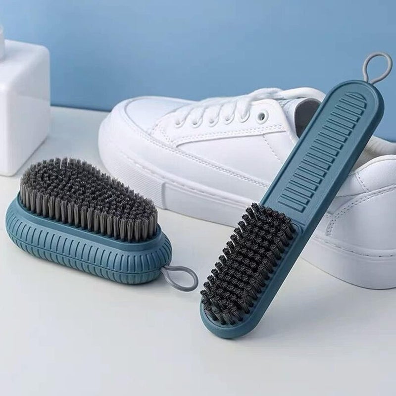 Selaurel Cleaning Brush Soft Bristle Brush Laundry Scrub Brush Clothes Underwear Shoes Scrubbing Brush, Easy to Grip Household Cleaning Brushes Tool for Countertops Bathtubs (Blue) - Image 5