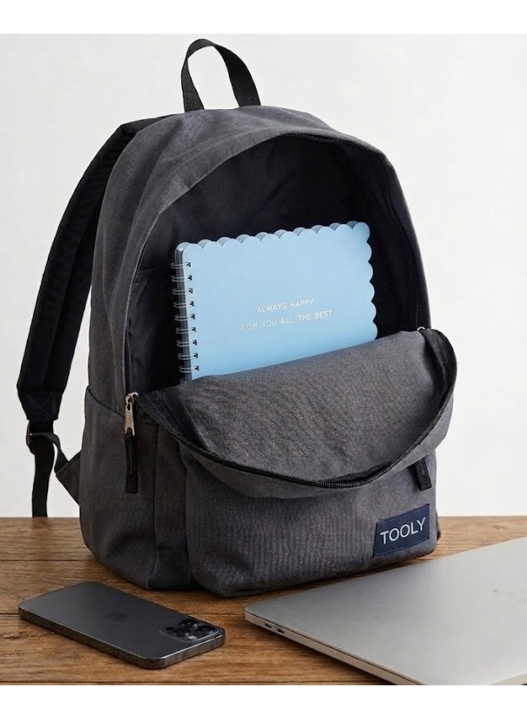 TOOLY Premium A4 Spiral Notebook with Unique Scalloped Cover Edge, Motivational Typographic Print Layout, Sky Blue, 100 Sheets - Image 3