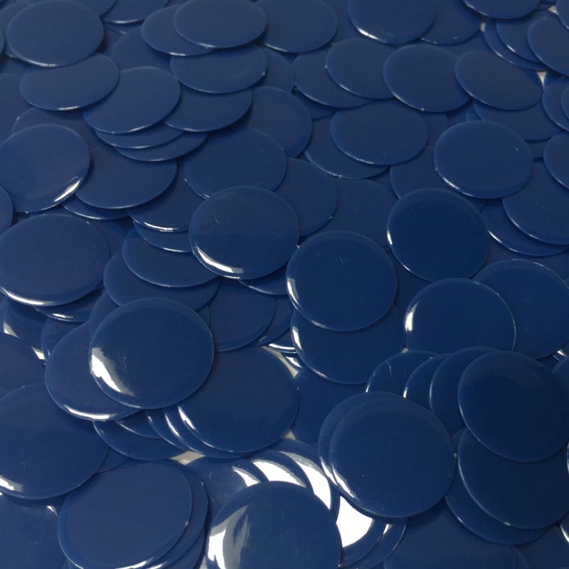 MR CHIPS Plastic Bingo Chips for Games 1000 Count Bag Solid and Transparent Colors Counting Blue 34 Inch - Image 3