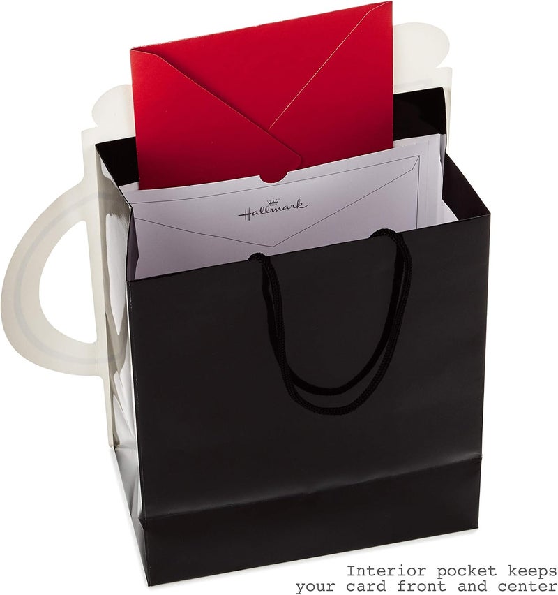 Hallmark 9" Medium Gift Bag with Tissue Paper - Cheers! Beer Mug Design - Image 4