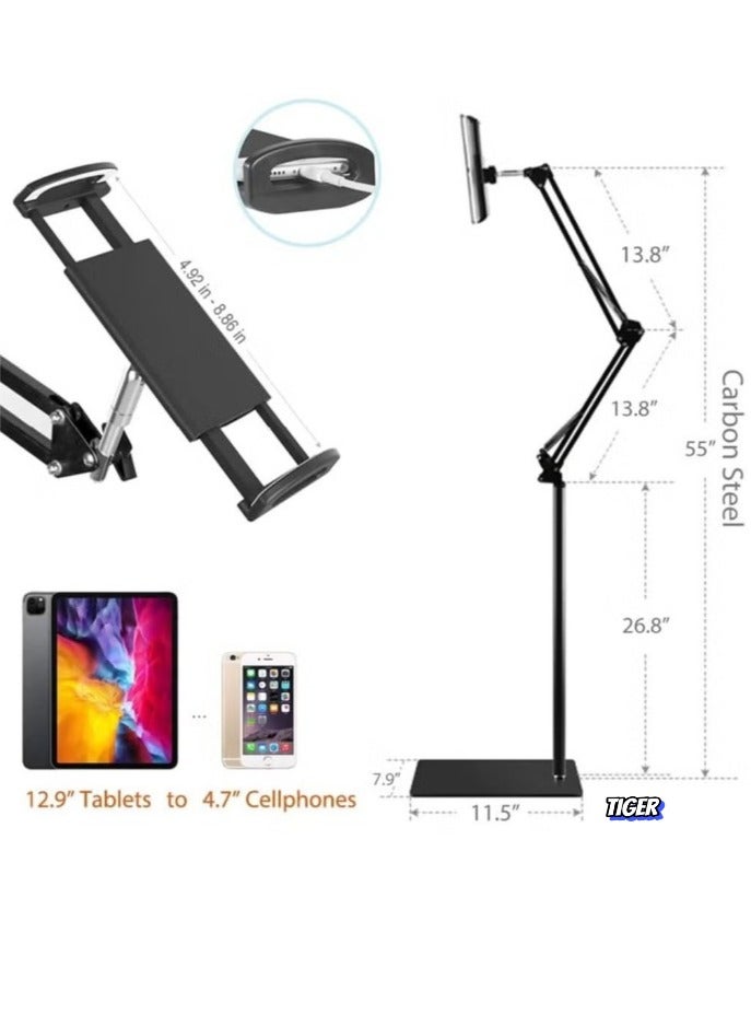 TIGER Foldable Tablet Stand with 360° Rotation – Universal Holder for Phones and Tablets, Adjustable and Portable, Perfect for Home, Office, and Travel Use - Image 2