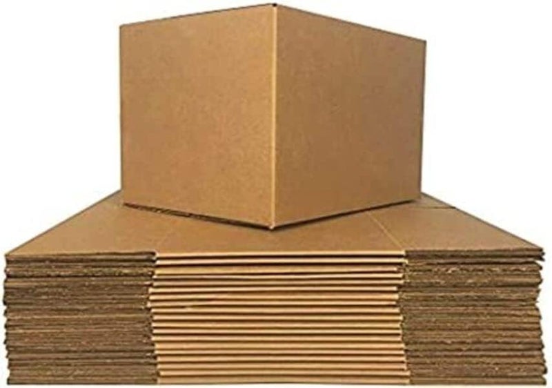 ECVV [5pack] Carton box, Cardboard, for moving shipping and packing Double Wall 100% Recyclable Corrugated Cardboard Moving Boxes (41x33x33cm) - Image 3