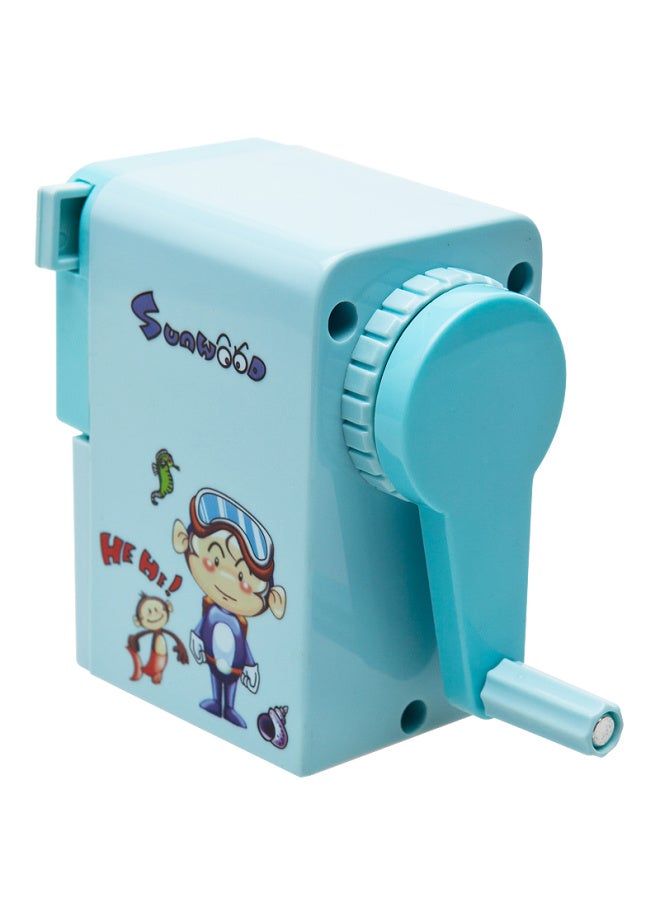 Sunwood Cartoon Hand Crank Manual Pencil Sharpener / Pencil Sharpener / Pencil Sharpener / Student Pencil Sharpener / Pencil Sharpener / Pencil Sharpener Blue 5138 - Image 4