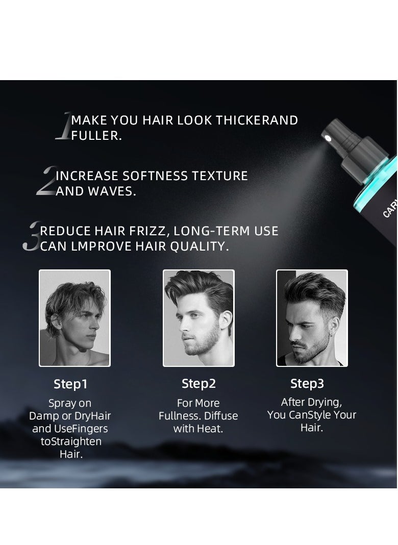 CARVENCHY - Sea Salt Spray for Hair Men - Hair Texturizing Spray with Kelp, Aloe Vera and Red Algae Extract - Surf Spray to Add Volume and Texture Sea Salt Spray for Men Beach Hair Spray - 8oz - Image 1