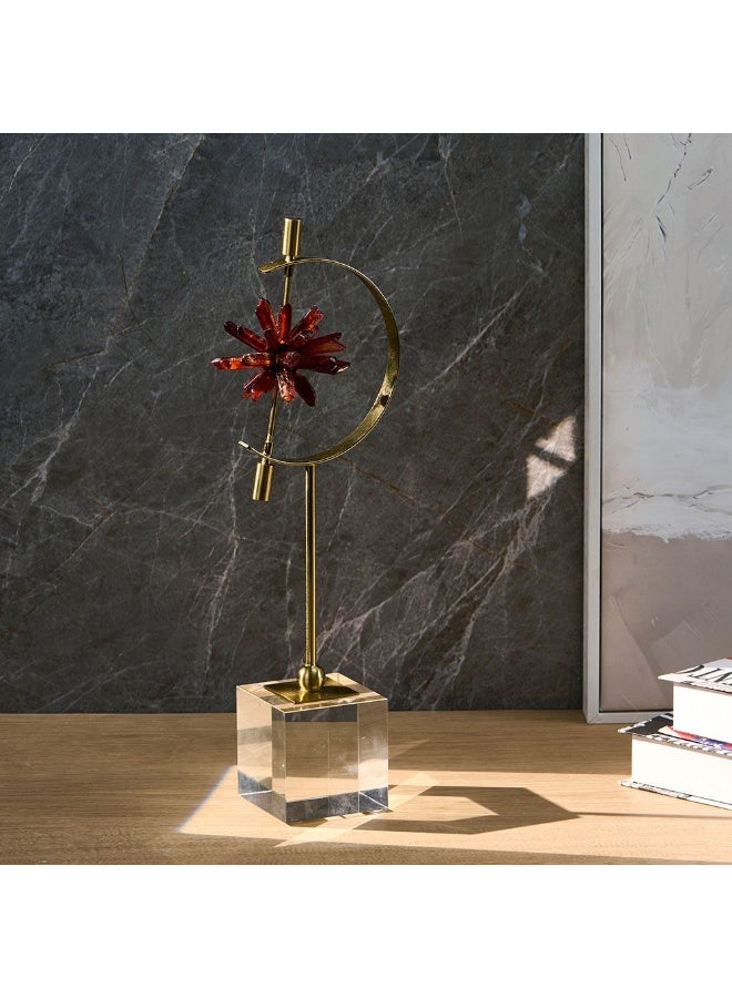 Danube Home Norwich Cosmo Accent Decor - 19.5X10X38.5Cm Multi Color Resin & Acrylic Figurine Trendy Decor Collection Unique Structure & Shiny Finish Decorative Home Accessories - Image 1