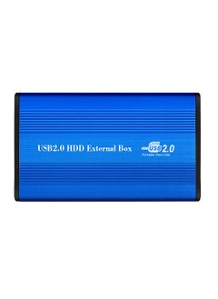 USB2.0 to IDE Hard Disk Case 2.5'' IDE HDD Enclosure Portable Hard Disk Box Aluminum Alloy HDD Enclosure Blue