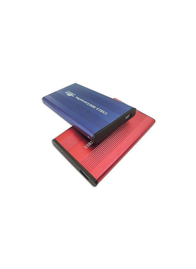 Generic - USB2.0 to IDE Hard Disk Case 2.5'' IDE HDD Enclosure Portable Hard Disk Box Aluminum Alloy HDD Enclosure Blue - Image 1
