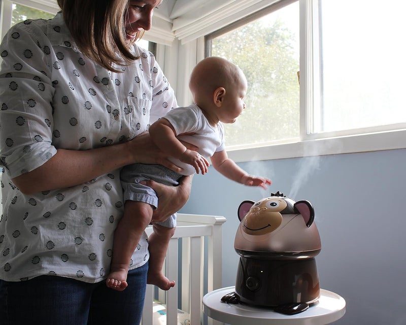 Crane Adorables Ultrasonic Humidifiers for Bedroom and Baby Nursery, 1 Gallon Cool Mist Air Humidifier for Large Room or Kid's Room, Humidifier Filters Optional, Monkey - Image 4