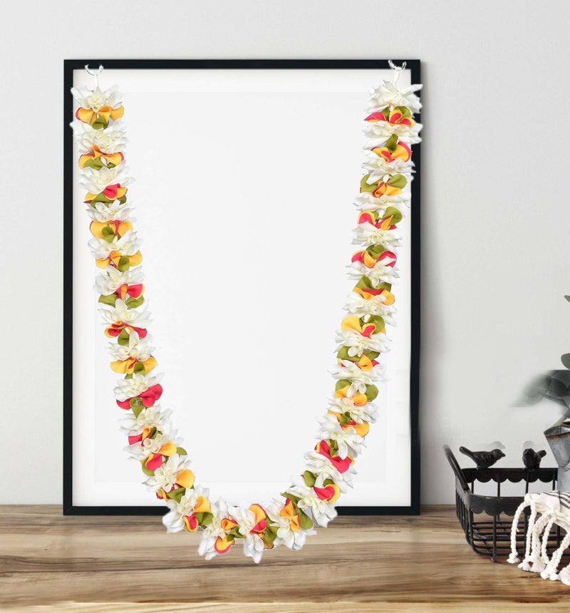 Daedal Crafters Artificial Chintamani Flower Garland for Pooja Mandir, Mala for Photo Frame, Decorative Haar Mala for God Idols, Photo Frames of Ancestors, Pitra & Pooja Room Décor (40 inch) - Image 1