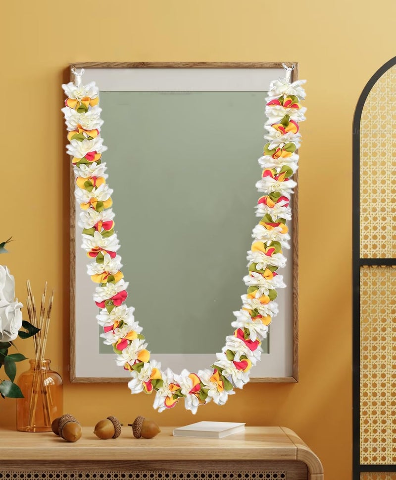 Daedal Crafters Artificial Chintamani Flower Garland for Pooja Mandir, Mala for Photo Frame, Decorative Haar Mala for God Idols, Photo Frames of Ancestors, Pitra & Pooja Room Décor (40 inch) - Image 3