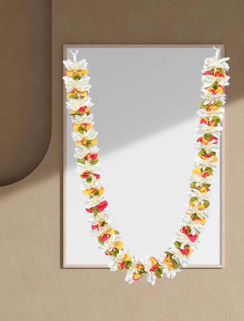Daedal Crafters Artificial Chintamani Flower Garland for Pooja Mandir, Mala for Photo Frame, Decorative Haar Mala for God Idols, Photo Frames of Ancestors, Pitra & Pooja Room Décor (40 inch) - Image 5