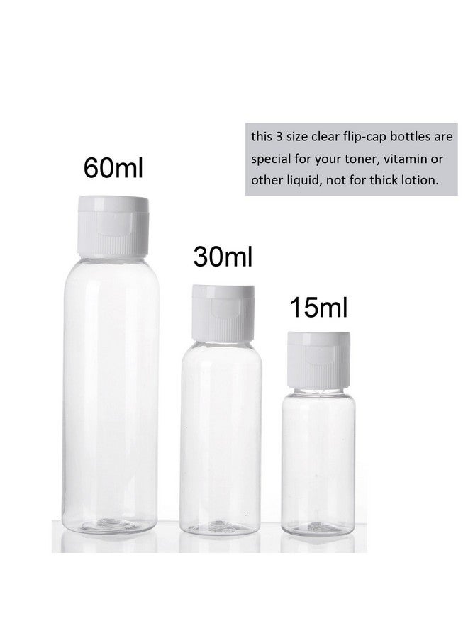 ALINK 16Pcs Travel Size Toiletry Bottles Set, Tsa Approved Clear Cosmetic Makeup Liquid Containers With Zipper Bag - Image 2