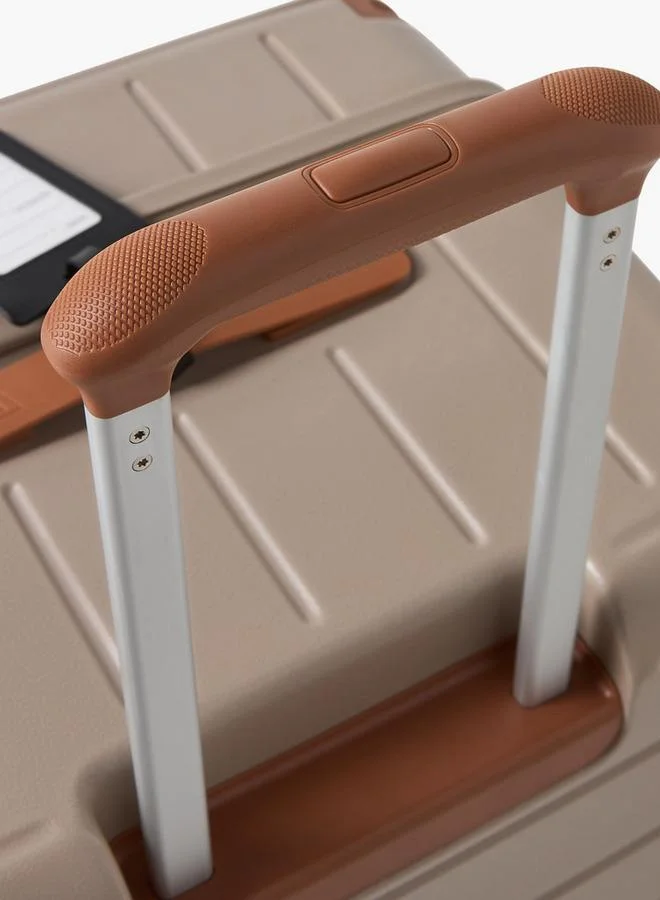 Wave TAUPE Textured Hardcase Luggage Trolley With Retractable Handle  | Best Price UAE