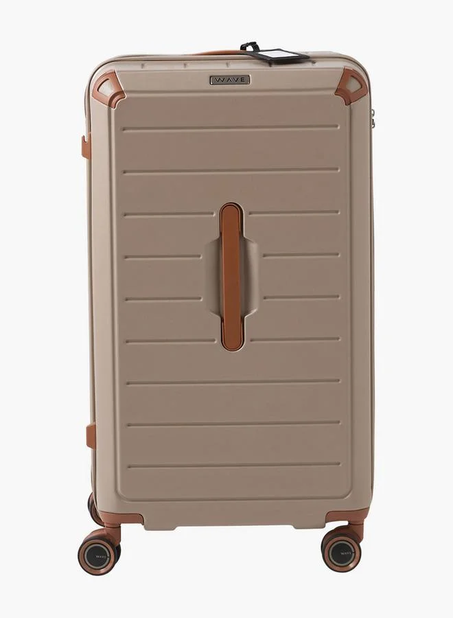 Wave TAUPE Textured Hardcase Luggage Trolley With Retractable Handle  | Best Price UAE