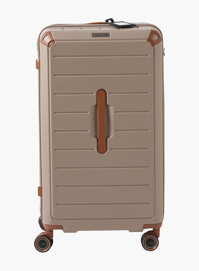 Wave Textured Hardcase Luggage Trolley With Retractable Handle - Image 3