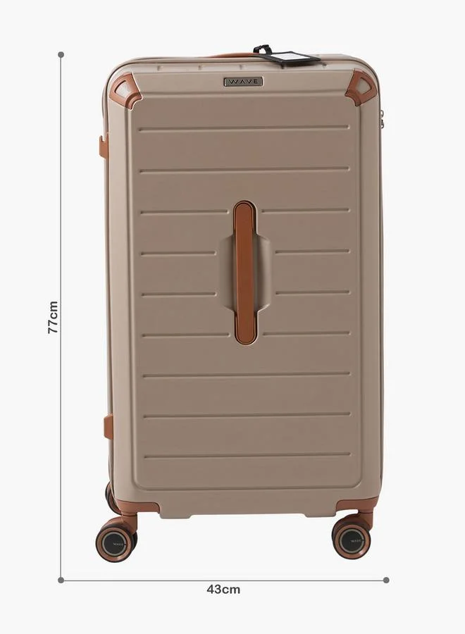 وايف Textured Hardcase Luggage Trolley With Retractable Handle