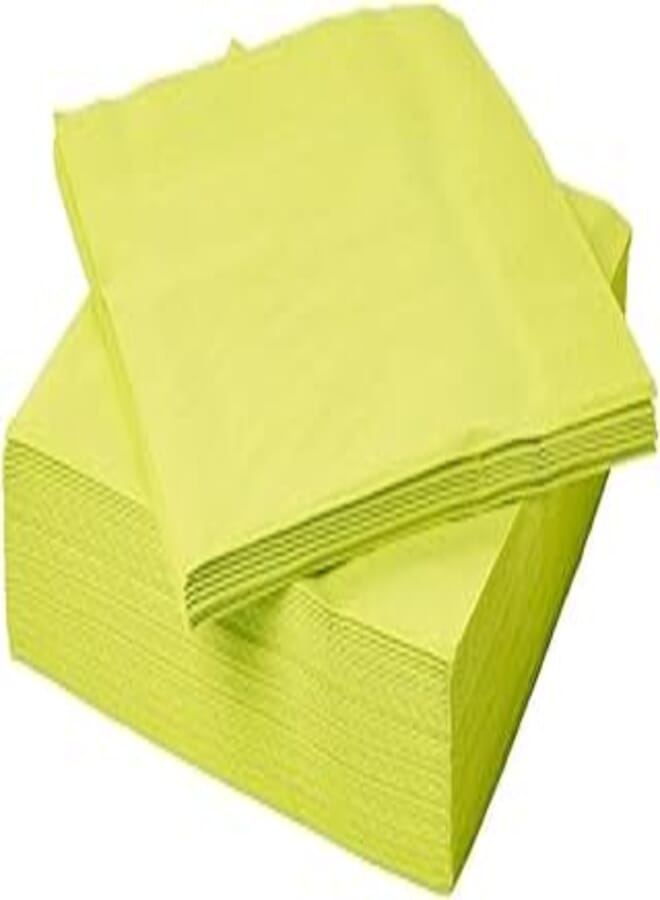FANTASTISK Paper Napkins, Yellow-Light Green, 40x40 cm