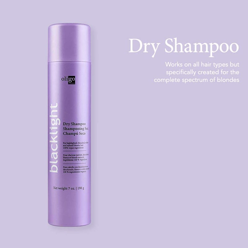 Oligo Professionnel - Blacklight Dry Shampoo for all hair types - Vegan - Weightless volume - Leaves hair feeling clean - Neutralizes odor - Residue free - 7oz - Image 2