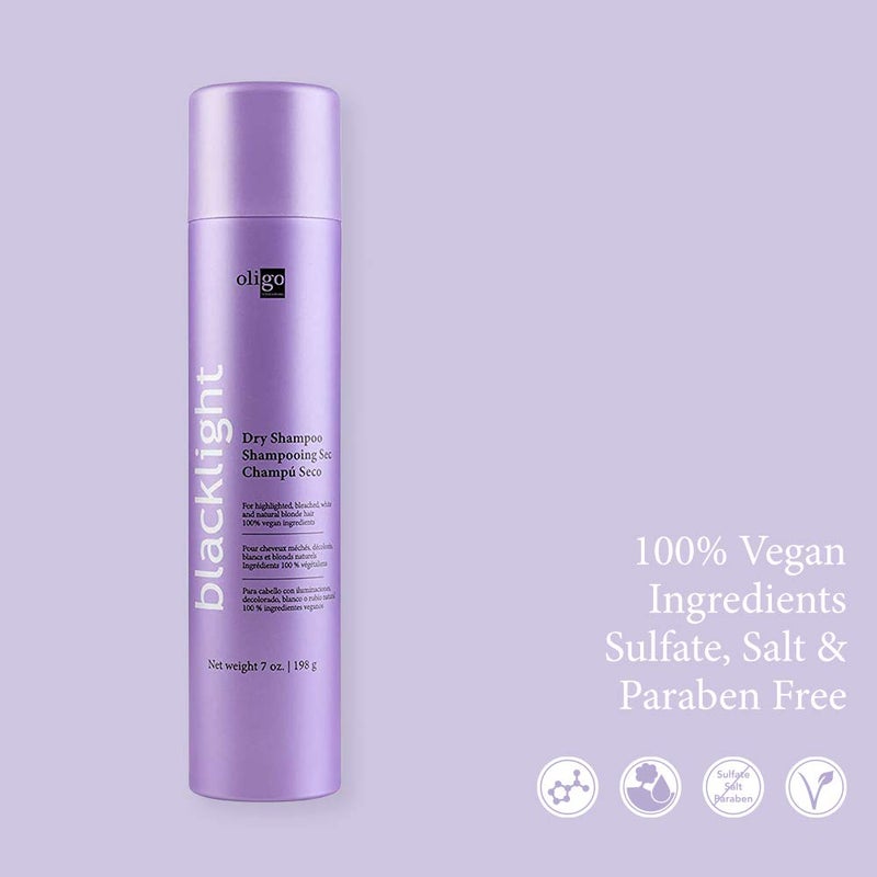 Oligo Professionnel - Blacklight Dry Shampoo for all hair types - Vegan - Weightless volume - Leaves hair feeling clean - Neutralizes odor - Residue free - 7oz - Image 3