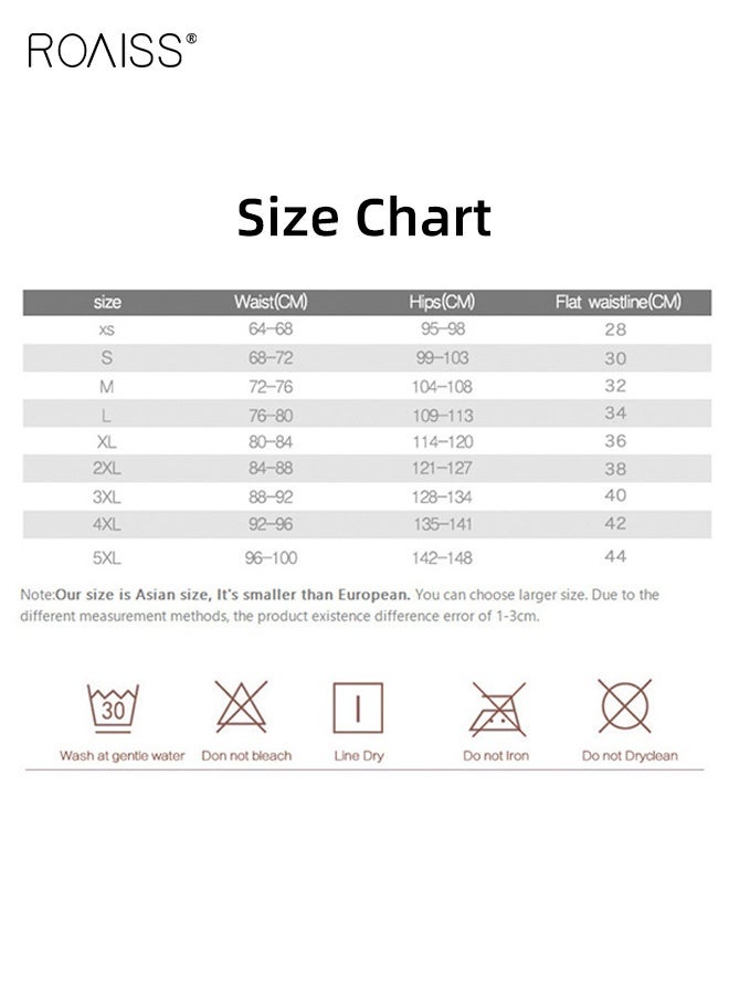 roaiss Cotton High Waist Women's Butt Lifting Panties Plus Size Thickened Compression Sport Bikini - Image 4