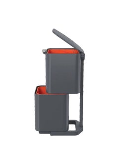 Joseph Joseph Intelligent Totem Dual Compartment Aluminum Trash Can Grey 40 L  - Image 2