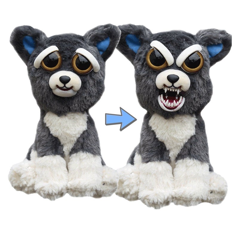 Feisty Pets Sammy Suckerpunch Adorable 85 Plush Stuffed Dog That Turns Feisty With A Squeeze - Image 3