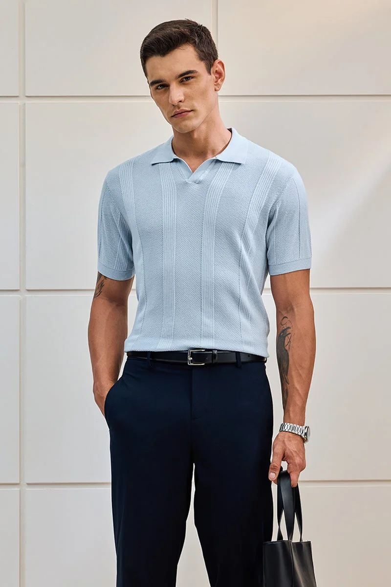 سنيتش تيشيرت بولو قطن % بقصة عادية بنقوش