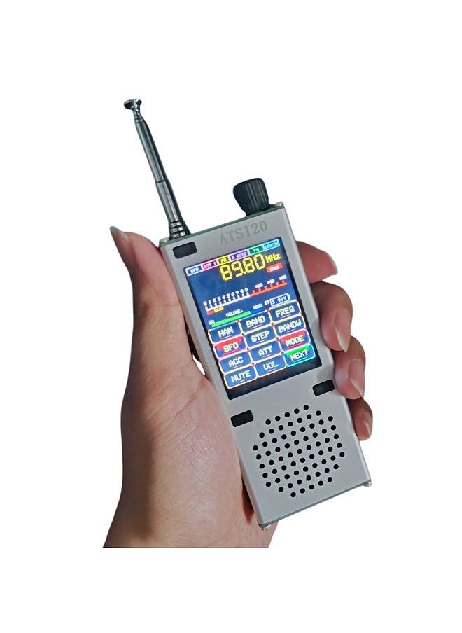 Generic ATS120 SI4732 ESP32 BT 150K-30Mhz 64M-108Mhz Receiver Frequency Amplitude Modulation LSB USB All Band Modes Adjustable 2.4inch Digital TFT Display  - Image 2