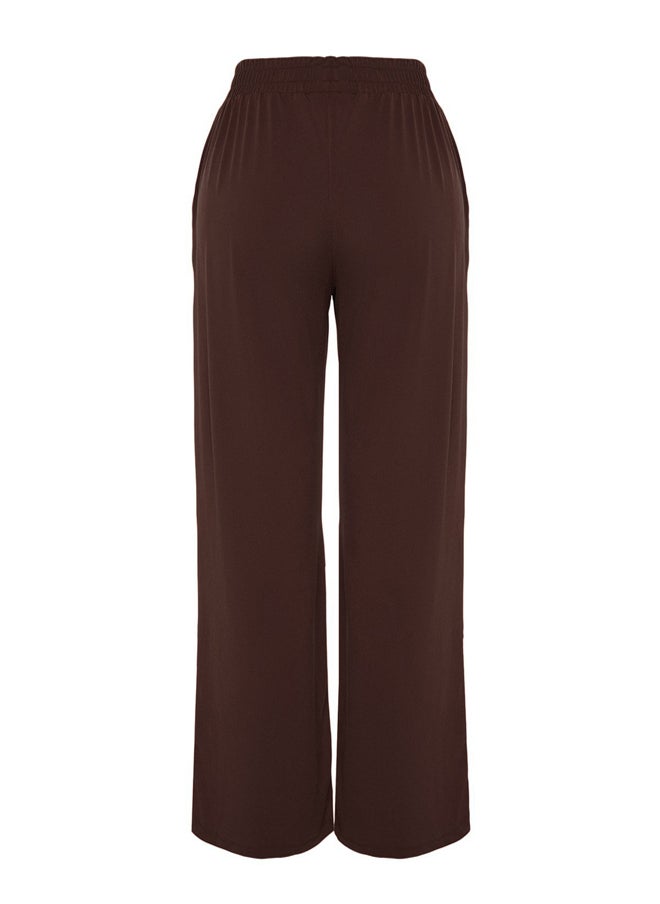 Brown Wide Leg/Relaxed Cut High Waist Stretchy Trousers TWOSS23PL00129 - pzsku/ZCF6218469C35E0DDB7C1Z/45/_/1739718291/009946d3-54f6-4e27-889e-cec04303e799