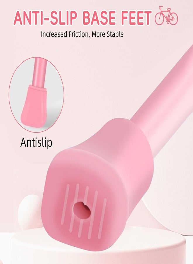 برو بيروس مسند دراجة أطفال من بروبيروس® لعجلات مقاس 20 بوصة، مسند معدني مقوى مانع للانزلاق مزود بنابض، طوله 10.43 بوصة، مسند دراجة بديل لدراجة الأطفال، ملحق لتعديل الدراجة، لون وردي - Image 4